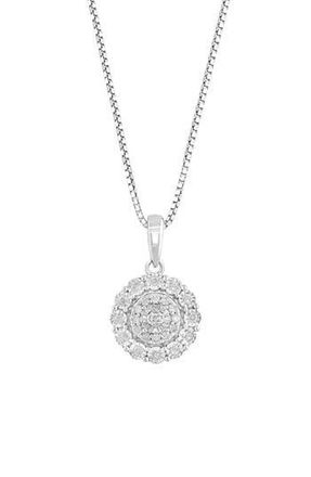 Effy Diamond Pendant Necklace in Silver at Nordstrom Rack, Size 18