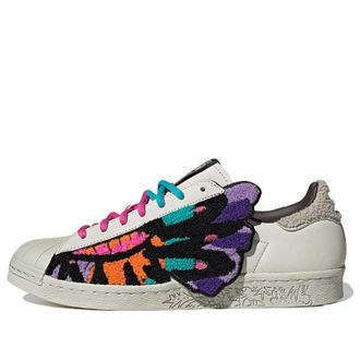 adidas originals Superstar 80s x Han Meilin White Black Pink ID4386