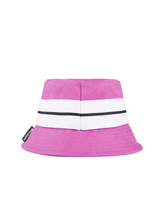 Palm Angels Womens Venice Track Logo Bucket Hat Purple Accessories > Beanies &