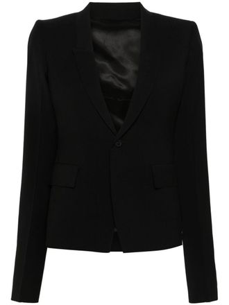 Rick Owens Wool Single-Breasted Blazer