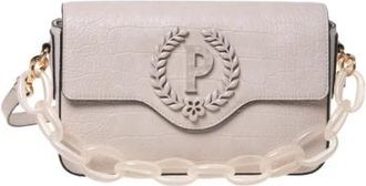 Pollini Handtas met ritssluiting - Dames - Handtassen - Beige - ONE Size - Leer - Tassen
