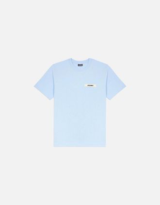 Jacquemus Mens Mens Light Blue Jacquemus Le T-Shirt Gros Grain T-Shirt - Size: 36