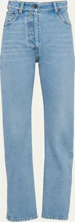 Prada Denim Bleached Straight Leg Pants