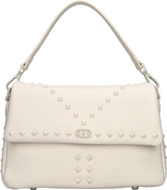 La Carrie Tassen.. Cr&egrave;me - Dames - Handtassen - Beige - ONE Size - Leer - Tassen