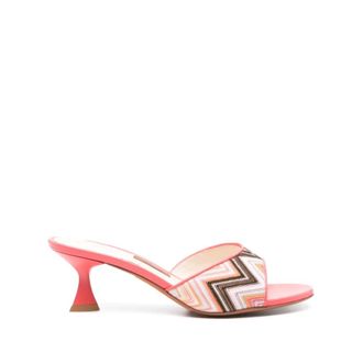 Missoni Heeled Mules, female, Pink, Size: 10 US Sandalo