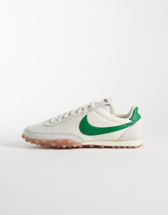 Nike Waffle Racer 26 - Sneakers bianco sporco e verde