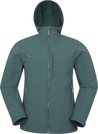 Mountain Warehouse Heren Retreat Verpakbaar Soft Shell Jasje (Groen)