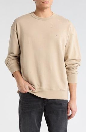 AG - Adriano Goldschmied Arc Crewneck Cotton Sweatshirt in Stone Dot Natural Multi at Nordstrom Rack, Size Xx-Large