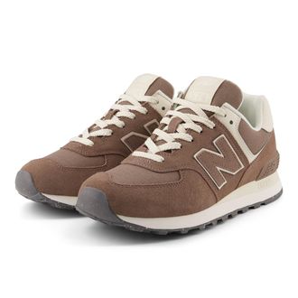 New Balance Sneaker NEW BALANCE WL574, Damen, Gr. 36,5, rust, sea sal, Leder, Schuhe Sneaker