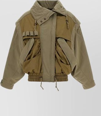 Balmain utility bomber jacket elasticated hem pockets