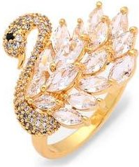 Eye Candy Los Angeles Willa Cubic Zirconia Swan Ring in Gold at Nordstrom Rack