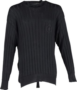 Balenciaga Balenciaga oversized coltrui van zwarte zijde