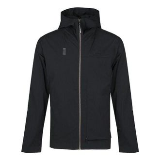 adidas Mens adidas Wj Jkt Wb Solid Color Zipper Hooded Jacket Black DW4679