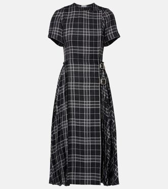 Burberry Vestido midi Meryl a cuadros