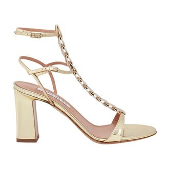 Aquazzura High Heel Sandals, female, Yellow, Size: 8 1/2 US Destiny Gladiator 85 Sandals