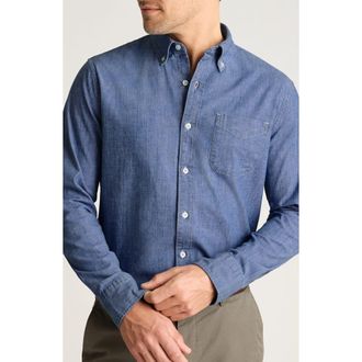 Bonobos Everyday Slim Fit Cotton Chambray Button-Down Shirt in Light Wash at Nordstrom, Size Xx-Large
