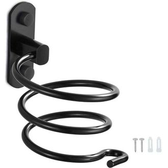 OEM Soporte Para Secador De Pelo, Soporte De Pared De Aluminio Para Secador De Pelo, Organizador De Cables Para Cocina Y Ba&ntilde;o, Accesorios De Ba&ntilde;o (negro) 