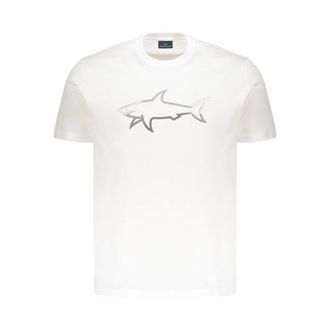 Paul & Shark Reflective Shark-print Cotton T-shirt