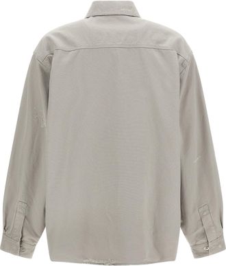 Balenciaga Mens Gray Cotton Blouse