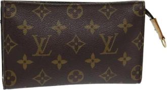 Louis Vuitton Pre-owned Canvas pouches - Dames - Vintage Tassen - Bruin - ONE Size - Leer - Vintage