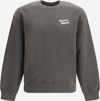 Maison Kitsun&eacute; Cotton Sweatshirt wih logo Male XL