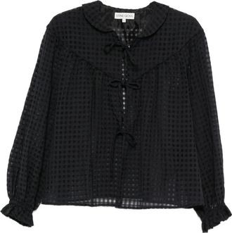 Stine Goya Gingham Tie-fastening Blouse