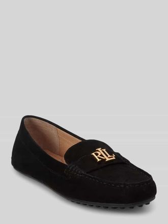Lauren Ralph Lauren Slipper mit Label-Detail Modell BARNSBURY in Black, Gr&ouml;&szlig;e 39,5