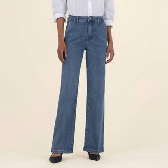 Kut from the Kloth Charlotte High Rise Straight Leg Jean In Medium Wash