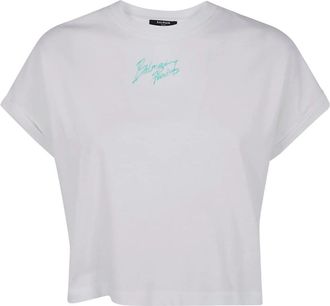 Balmain Cropped Ss T-Shirt