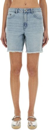 Michael Michael Kors Boyfriend Cut Denim Shorts - Blue