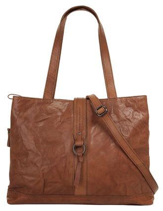 Spikes & Sparrow Aktentasche SPIKES & SPARROW, Damen, Gr. B/H/T: 40cm x 29cm x 13cm onesize, braun (cognac), Leder, vintage, Taschen Aktentasche, echt Leder