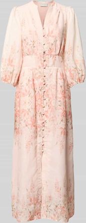 Neo Noir Neo Noir Maxikleid mit Serafinokragen Modell Stellar in Rose, Gr&ouml;&szlig;e 34