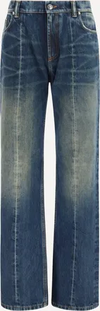 Versace Distressed straight-leg cotton denim Jeans Female 26