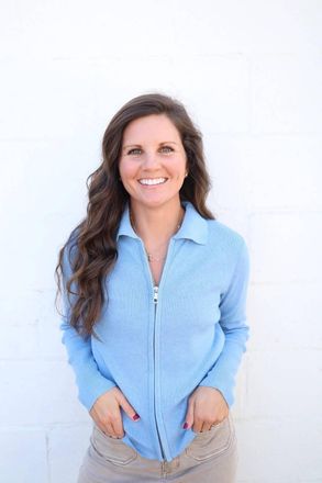 b.young Della Full Zip-Up Front Cardigan In Baby Blue