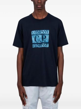 C.P. Company T-shirt con logo - Blu