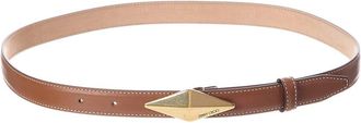 Jimmy Choo London Diamond Clasp Leather Belt