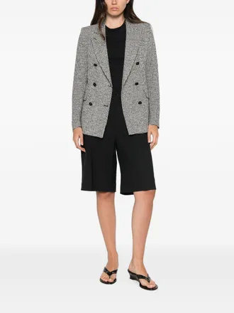 Tagliatore Houndstooth Wool Blend Blazer - grey