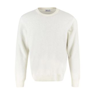 THE (ALPHABET) Trui met ronde hals - Heren - Truien - Beige - Maat: 2XL Wol