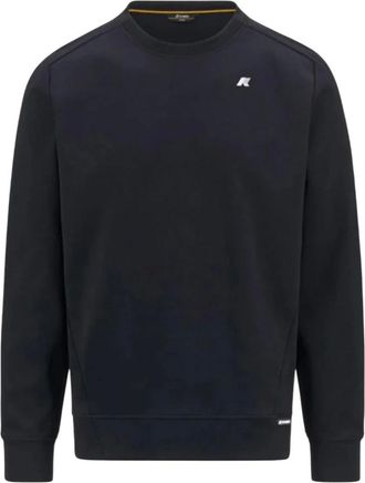 K-Way Hoodies & sweatvesten, Heren, Zwart, S, Zachte en warme trui met geribbelde kraag