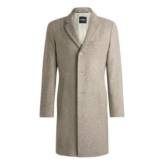 HUGO BOSS Heren, Mantels, Beige, Maat: S