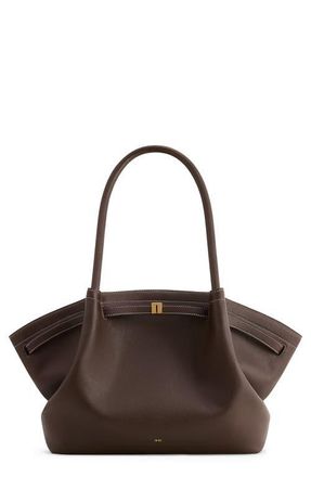 JW PEI Large Hana Faux Leather Tote in Dark Brown at Nordstrom