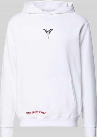 Carlo Colucci Hoodie mit Kapuze in Weiss, Größe XXL