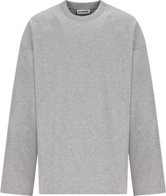 Jil Sander T-Shirt CN LS - PNT - - Tops - Uomo - Grigio - XL