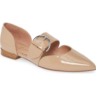 Linea Paolo Dean Pointy Toe Flat in Maple Sugar Patent Leather at Nordstrom, Size 11