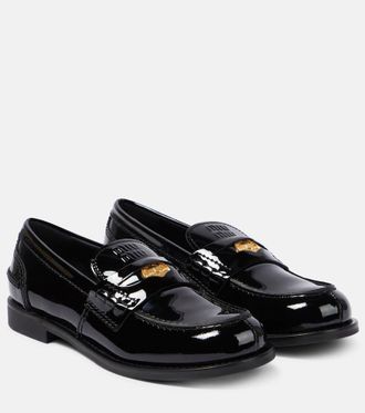 Miu Miu ビジネス・ドレスシューズ 黒 2138824O0024 中古・古着通販】MIU MIU (ミュウミュウ) グリッターレース