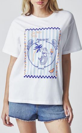 Florence By Mills Boyfriend Graphic T-Shirt in Mermaid Spritz at Nordstrom, Size Xx-Small