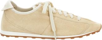 Jacquemus Ivory Les Tennis Suede Low-Top Sneakers