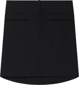 Courrèges Minigonna Oblique - Nero