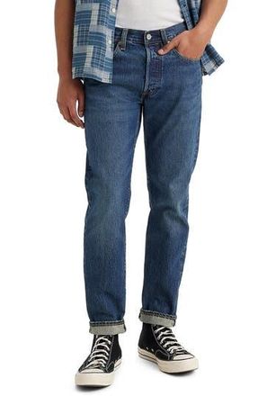 Levi's 501 Slim Taper Selvedge Jeans in Blast Of Blue Selvedge at Nordstrom Rack, Size 42 X 32