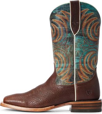 Ariat Mens Storm Classic Western Style Boot In Bottle Brown